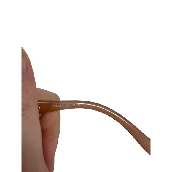 Chloe Womens Sunglasses Square Oversized Nude Gradient Lens Non Polarized CE746S - Picture 7 of 10